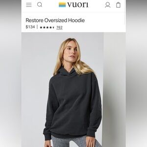 Vuori Women's Gray Hoodie